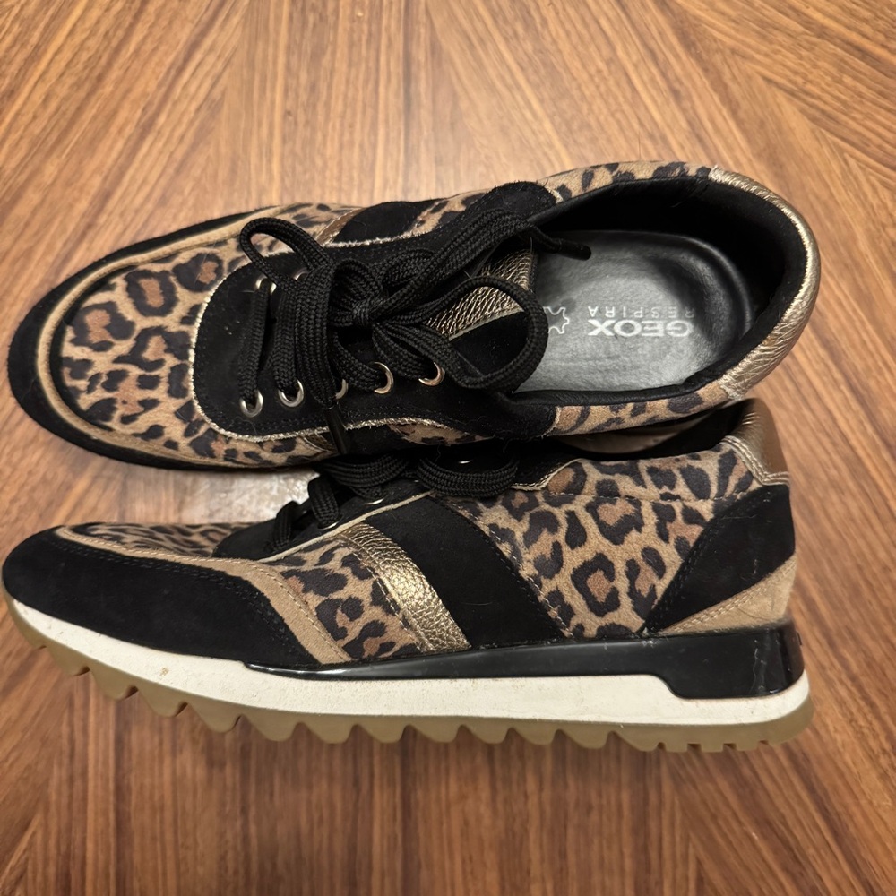 Leopard print sneakers